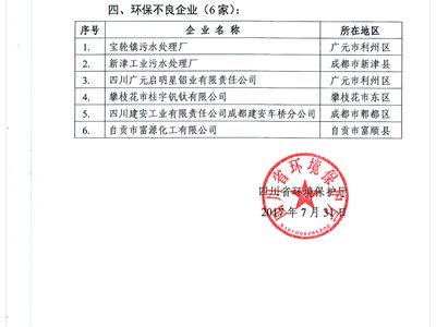 四川省环境保护厅评估报告