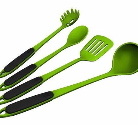 SS009 Silicone Soup Spoon 4 sets