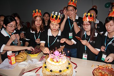 Employee birthday celebration
